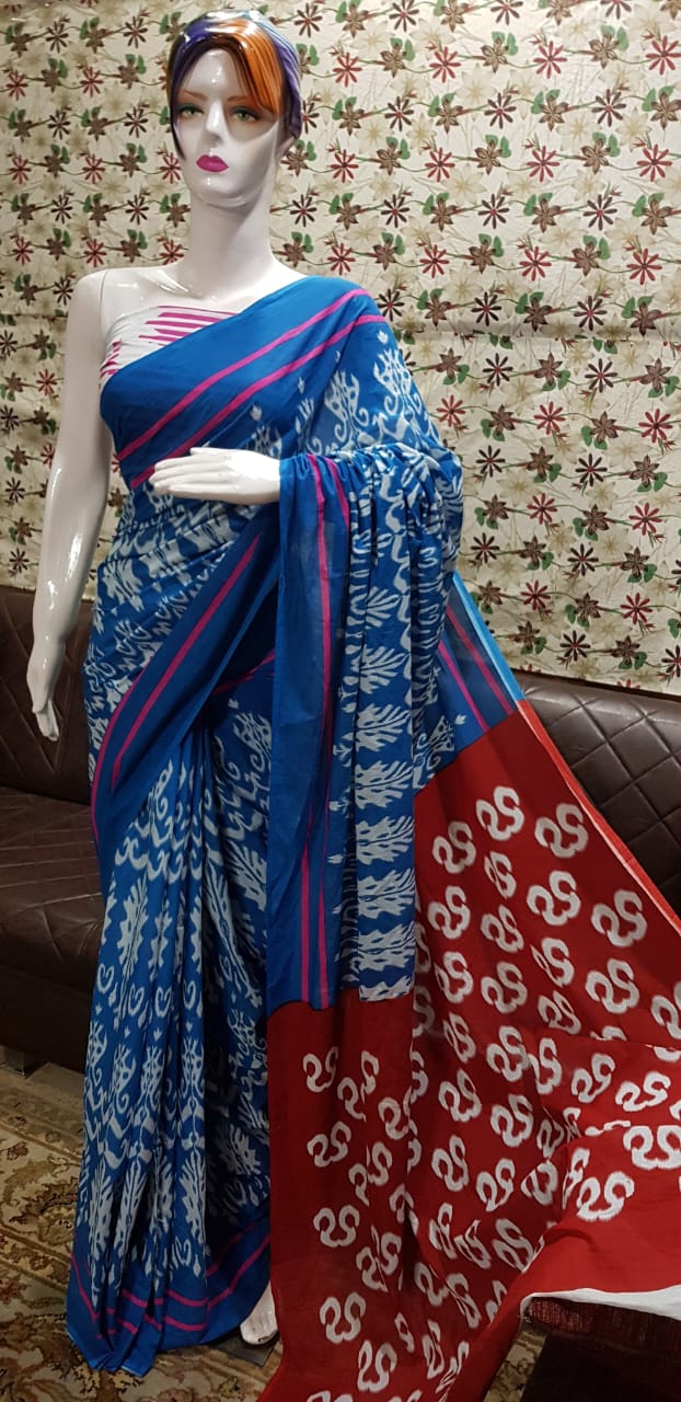 Formal Wear Batik on Malmal / Soft Cotton Saree, With blouse piece at Rs  750 in Barasat